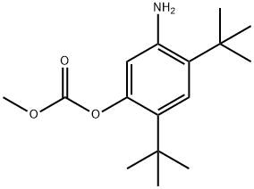 5-氨基-2,4-二叔丁基苯基甲基碳酸酯,1182822-31-6,结构式