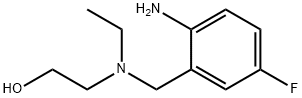 2-[(2-Amino-5-fluorobenzyl)(ethyl)amino]-1-ethanol Structure