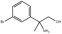 2-Amino-2-(3-bromophenyl)propan-1-ol Structure