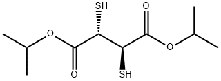 diisopropyl 2,3-dimercaptosuccinate 结构式