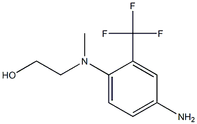 2-[4-Amino(methyl)-2-(trifluoromethyl)anilino]-1-ethanol Structure