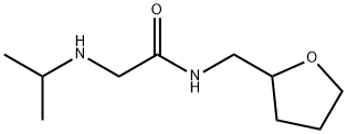 Acetamide, 2-[(1-methylethyl)amino]-N-[(tetrahydro-2-furanyl)methyl]- Struktur