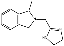 2-[[(1-メチル-1,3-ジヒドロ-2H-イソインドール)-2-イル]メチル]-4,5-ジヒドロ-1H-イミダゾール 化学構造式