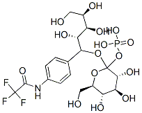 4-trifluoroacetamidophenyl-1-O-glucopyranosylribitol-1'-phosphate Structure