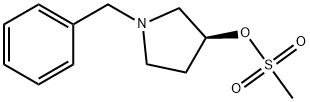 (S)-1-BENZYL-3-MESYLOXY PYRROLIDINE, 118354-71-5, 结构式