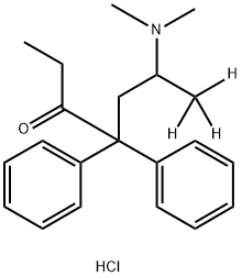 METHADONE-D3 HYDROCHLORIDE 98 ATOM %*D--DEA SCHEDULE 化学構造式