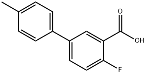 4-氟-4'-甲基-[1,1'-联苯]-3-羧酸,1183641-87-3,结构式