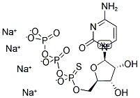 CYTIDINE-5'-O-(1-THIOTRIPHOSPHATE), RP-ISOMER SODIUM SALT Struktur