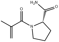 2-Pyrrolidinecarboxamide,1-(2-methyl-1-oxo-2-propenyl)-,(S)-(9CI) Struktur