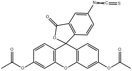 FLUORESCEIN-5-ISOTHIOCYANATE DIACETATE 结构式
