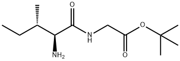 S,S (2-Amino-3-methylpentanoylamino)acetic acid tert-butyl ester Structure