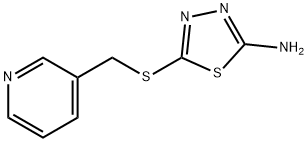 5-[(3-吡啶基甲基)硫代]-1,3,4-噻二唑-2-胺, 118384-65-9, 结构式