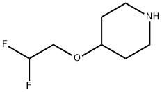 4-(2,2-Difluoroethoxy)piperidine hydrochloride Struktur