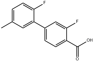 2',3-Difluoro-5'-Methyl-[1,1'-biphenyl]-4-carboxylic acid Struktur