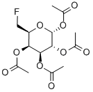1,2,3,4-TETRA-O-ACETYL-6-DEOXY-6-FLUORO-ALPHA-D-GALACTOPYRANOSE Struktur