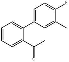 2'-Acetyl-4-fluoro-3-Methylbiphenyl Structure