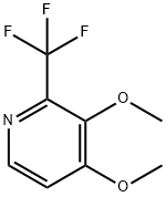 3,4-Dimethoxy-2-(trifluoromethyl)pyridine 结构式