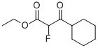 Cyclohexanepropanoic acid, alpha-fluoro-beta-oxo-, ethyl ester (9CI) 化学構造式