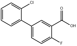 5-(2-Chlorophenyl)-2-fluorobenzoic acid Struktur