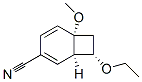 Bicyclo[4.2.0]octa-2,4-diene-3-carbonitrile, 8-ethoxy-6-methoxy-, (1alpha,6alpha,8alpha)- (9CI) 结构式