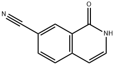 1-oxo-1,2-dihydroisoquinoline-7-carbonitrile 化学構造式