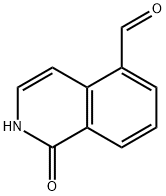 1,2-ジヒドロ-1-オキソイソキノリン-5-カルブアルデヒド 化学構造式