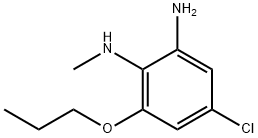 4-CHLORO-N1-METHYL-6-PROPOXYBENZENE-1,2-DIAMINE,1184918-82-8,结构式