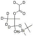 1-[(tert-Butyldimethylsilyl)oxy]-2-methyl-2-acetoxypropanol-D6 Struktur