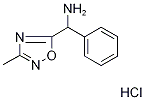 [(3-methyl-1,2,4-oxadiazol-5-yl)(phenyl)methyl]amine hydrochloride 化学構造式