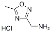 C-(5-Methyl-[1,2,4]oxadiazol-3-yl)-methylaminehydrochloride Struktur