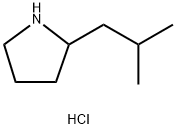 2-(2-METHYLPROPYL)PYRROLIDINE HCL Struktur