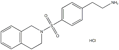 {2-[4-(3,4-dihydroisoquinolin-2(1H)-ylsulfonyl)phenyl]ethyl}amine hydrochloride Structure