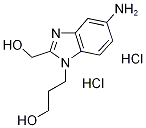 3-(5-Amino-2-hydroxymethyl-benzoimidazol-1-yl)-propan-1-ol dihydrochloride Structure