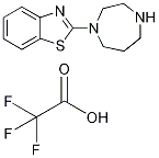 2-(1,4-ジアゼパン-1-イル)-1,3-ベンゾチアゾール TRIFLUOROACETATE 化学構造式