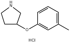 3-(3-METHYLPHENOXY)PYRROLIDINE HYDROCHLORIDE Struktur