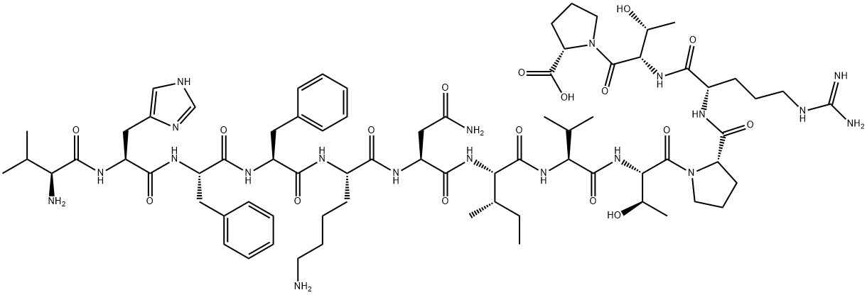 MYELIN BASIC PROTEIN (87-99) (HUMAN, BOVINE, RAT)|VAL-HIS-PHE-PHE-LYS-ASN-ILE-VAL-THR-PRO-ARG-THR-PRO