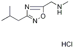 1-(3-异丁基-1,2,4-噁二唑-5-基)-N-甲基甲胺盐酸盐, 1185075-85-7, 结构式