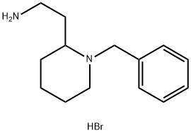 2-(1-Benzyl-piperidin-2-yl)-ethylaminedihydrobromide Struktur