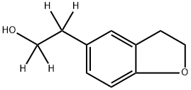 2,3-Dihydro-5-benzofuranethanol-d4 Struktur