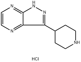 3-Piperidin-4-yl-1H-pyrazolo[3,4-b]pyrazinedihydrochloride|