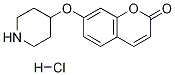 7-(4-PIPERIDINYLOXY)-2H-CHROMEN-2-ONEHYDROCHLORIDE Structure