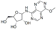 4-methoxy-8-(ribofuranosylamino)pyrimido(5,4-d)pyrimidine|