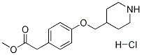 Methyl 2-[4-(4-piperidinylmethoxy)phenyl]acetatehydrochloride Struktur