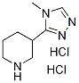 3-(4-甲基-4H-1,2,4-三唑-3-基)哌啶二盐酸盐,1185175-79-4,结构式