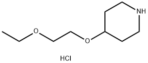 2-ETHOXYETHYL 4-PIPERIDINYL ETHER HYDROCHLORIDE Structure