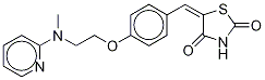 5-[4-[2-((Methyl-d3)pyridin-2-ylamino)ethoxy]benzylidene]thiazolidine-2,4-dione Structure