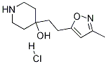 4-[2-(3-Methyl-1,2-oxazol-5-yl)ethyl]piperidin-4-
ol hydrochloride,1185293-80-4,结构式