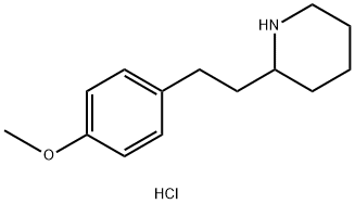 2-[2-(4-Methoxy-phenyl)-ethyl]-piperidinehydrochloride 化学構造式