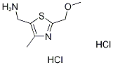 [2-(methoxymethyl)-4-methyl-1,3-thiazol-5-yl]methylamine dihydrochloride,1185294-40-9,结构式