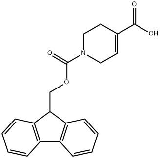 1-{[(9H-芴-9-基)甲氧基]羰基}-1,2,3,6-四氢吡啶-4-羧酸, 1185295-07-1, 结构式